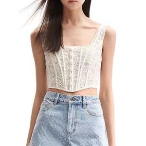 Self-Portrait Lace bustier